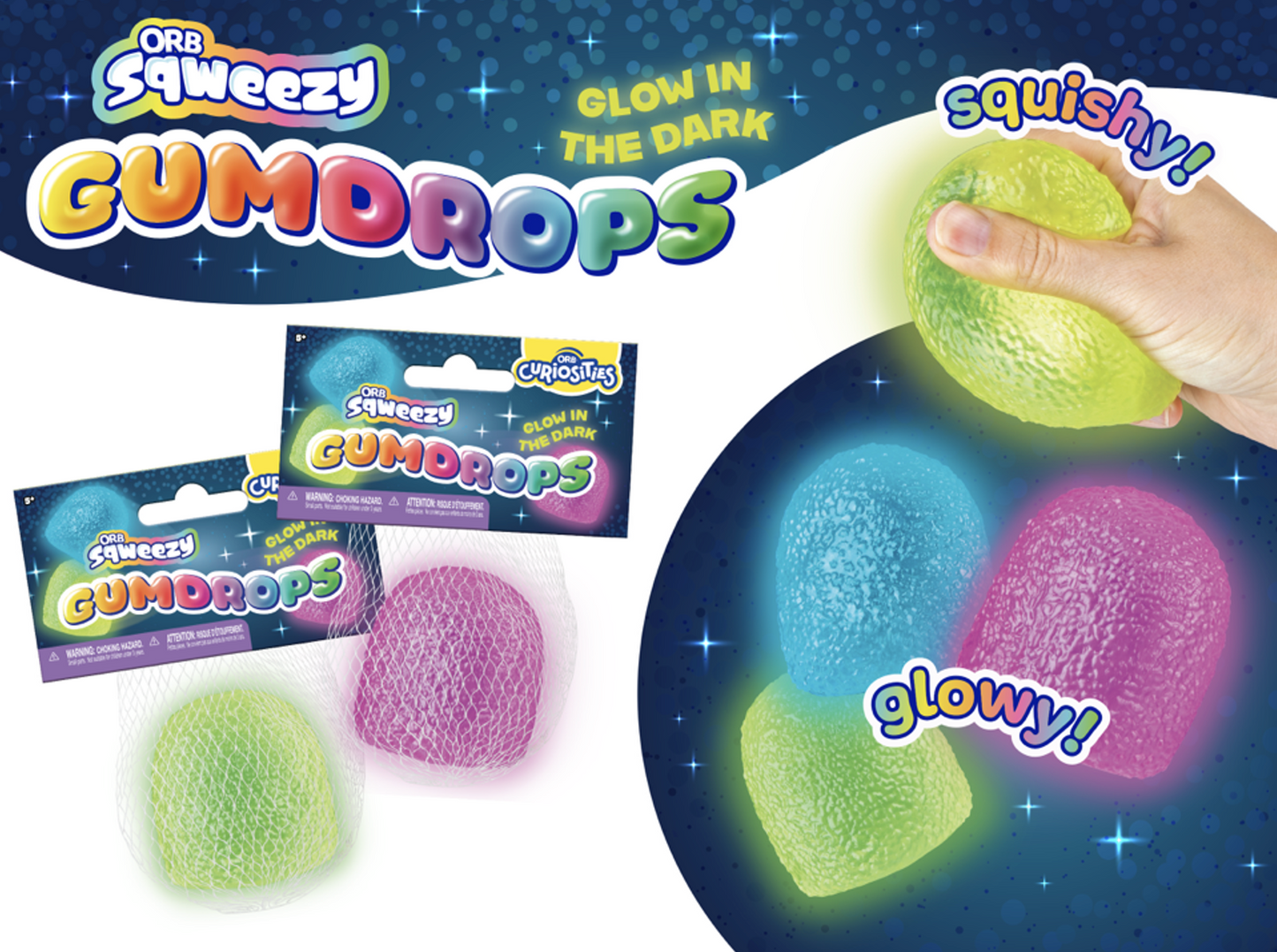 *PRE-ORDER*Sqweezy Gumdrops Glow in the Dark