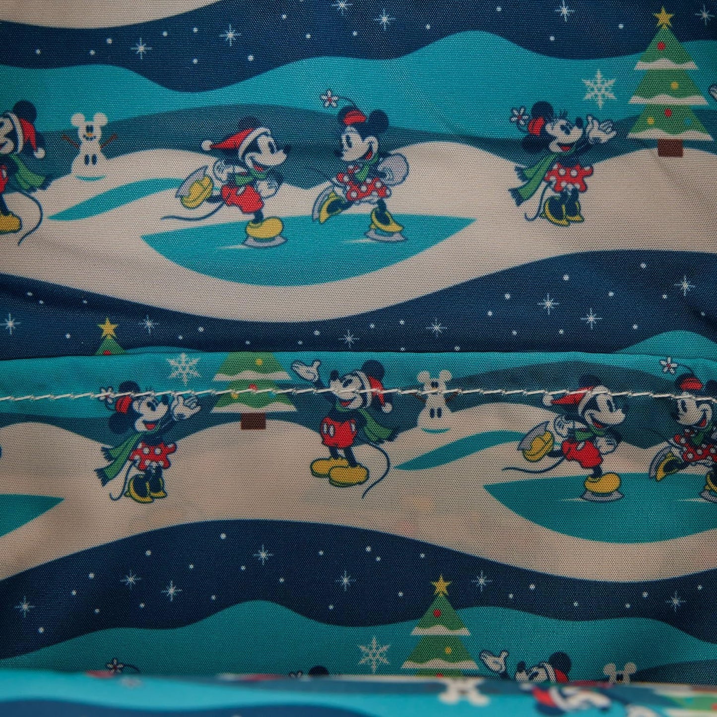 Loungefly Mickey and Minnie Holiday Mini Backpack