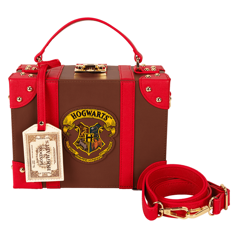 Loungefly Harry Potter Hogwarts Express Luggage Trunk Crossbody Bag Collector's Outpost