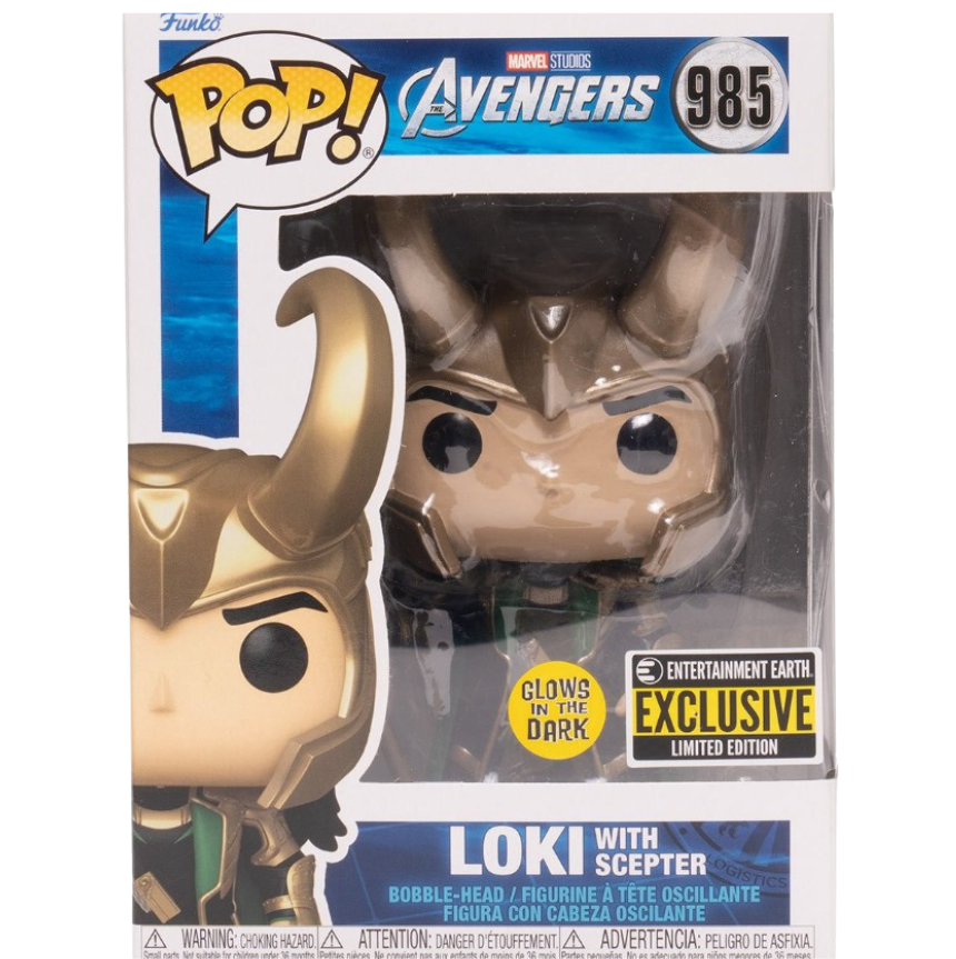 Funko Pop! Marvel: Loki with Scepter Entertainment Earth Exclusive Funko