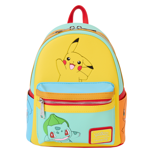 Loungefly Pokémon Color Block Starters Mini-Backpack