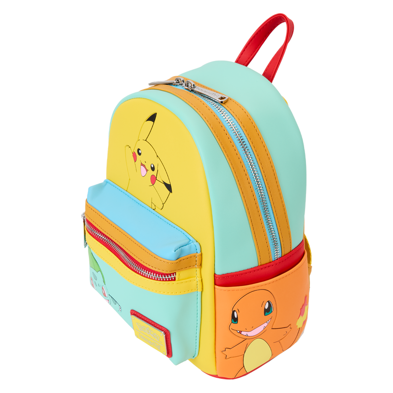 Loungefly Pokémon Color Block Starters Mini-Backpack