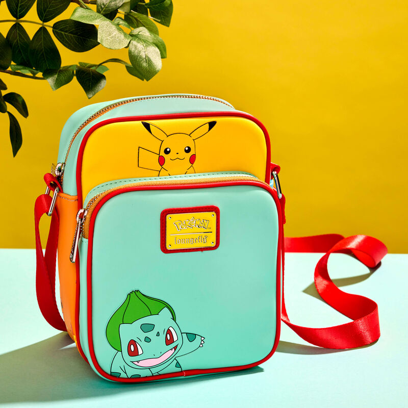 Loungefly Pokémon Color Block Starters Crossbody Bag