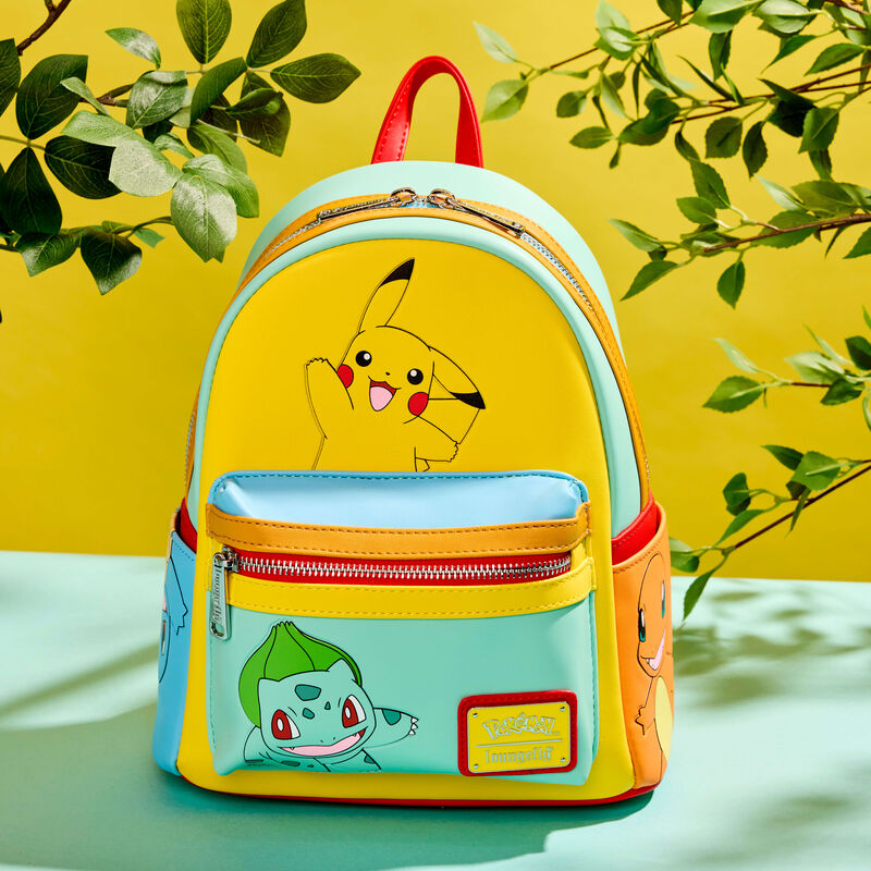 Loungefly Pokémon Color Block Starters Mini-Backpack