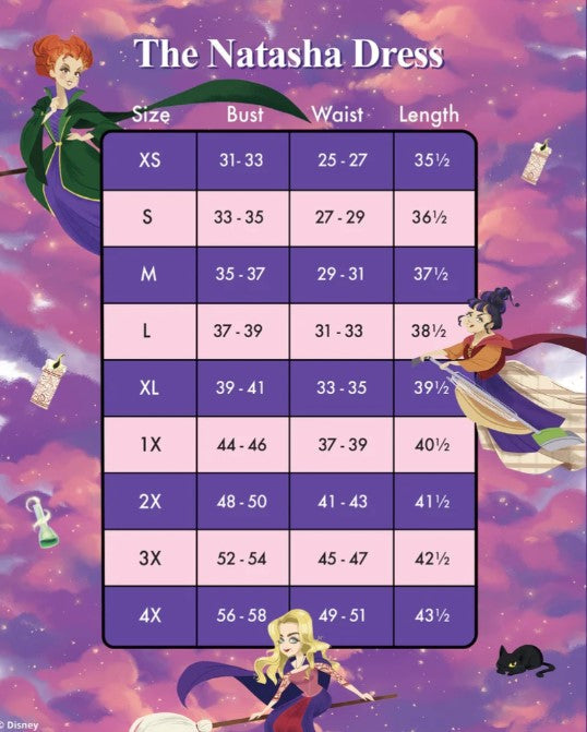 Stitch Shoppe - Sanderson Sisters Natasha Dress Stitch Shoppe