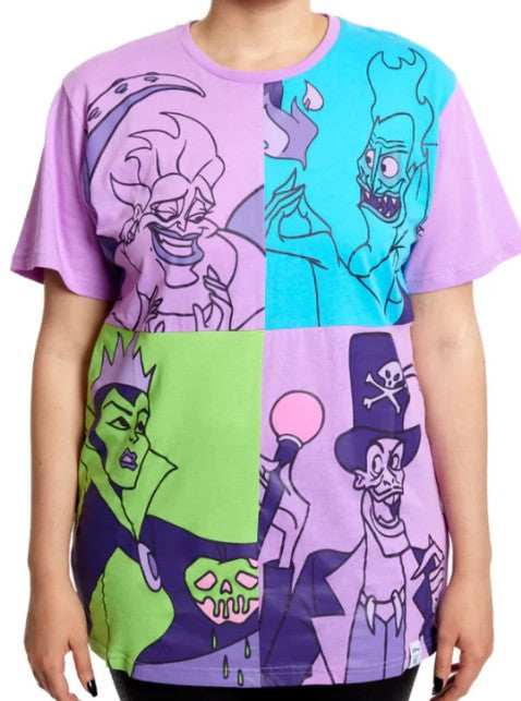 Loungefly Apparel Disney Villains Squares T-Shirt