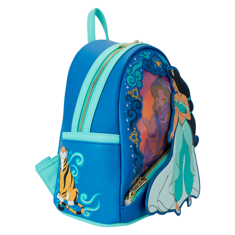 Loungefly Disney Jasmin and Aladdin Lenticular Mini Backpack Collector's Outpost