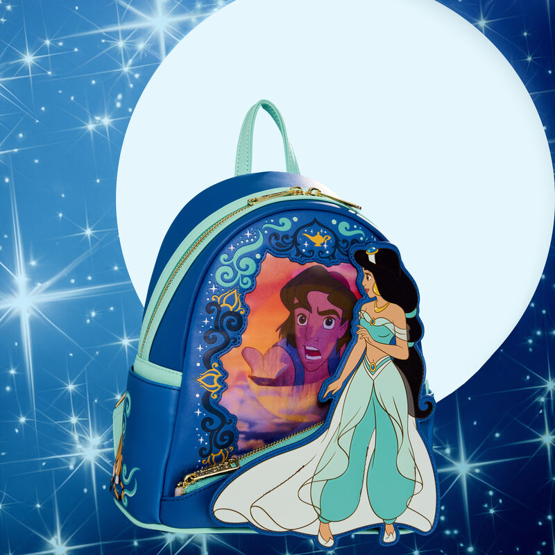 Loungefly Disney Jasmin and Aladdin Lenticular Mini Backpack Collector's Outpost