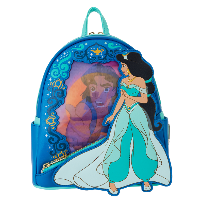 Loungefly Disney Jasmin and Aladdin Lenticular Mini Backpack Collector's Outpost