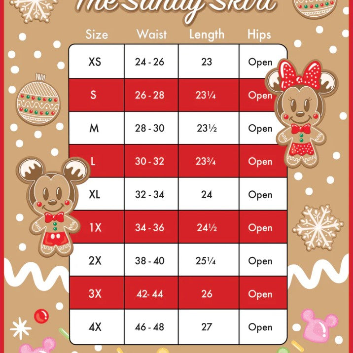 Stitch Shoppe - Disney Gingerbread Friends Sandy Skirt