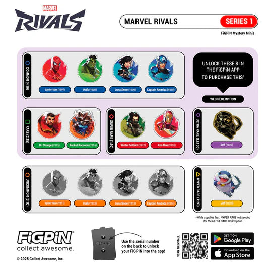 FiGPiN Marvel Rivals Mystery Series 01