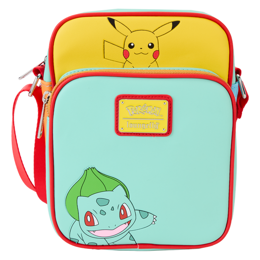 Loungefly Pokémon Color Block Starters Crossbody Bag