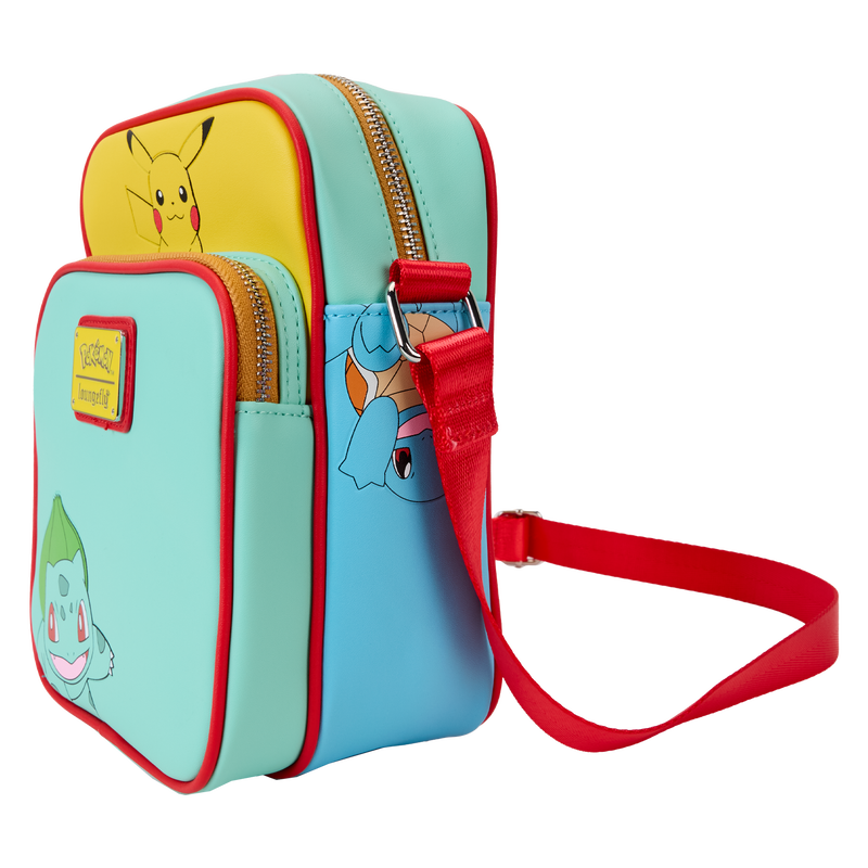 Loungefly Pokémon Color Block Starters Crossbody Bag