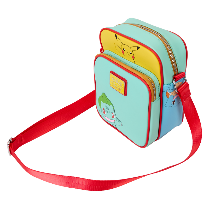 Loungefly Pokémon Color Block Starters Crossbody Bag