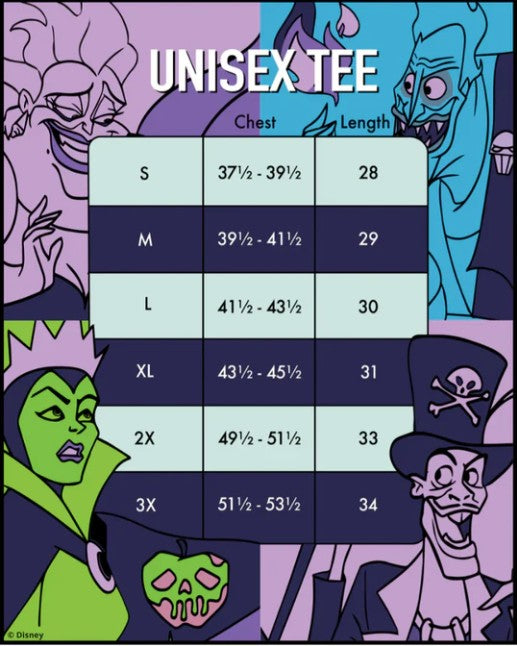 Loungefly Apparel Disney Villains Squares T-Shirt