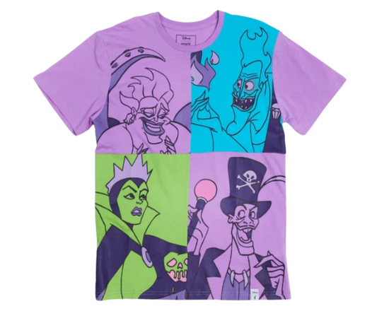 Loungefly Apparel Disney Villains Squares T-Shirt