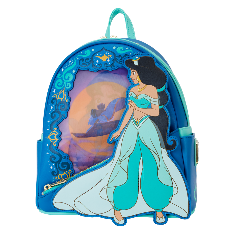 Loungefly Disney Jasmin and Aladdin Lenticular Mini Backpack Collector's Outpost