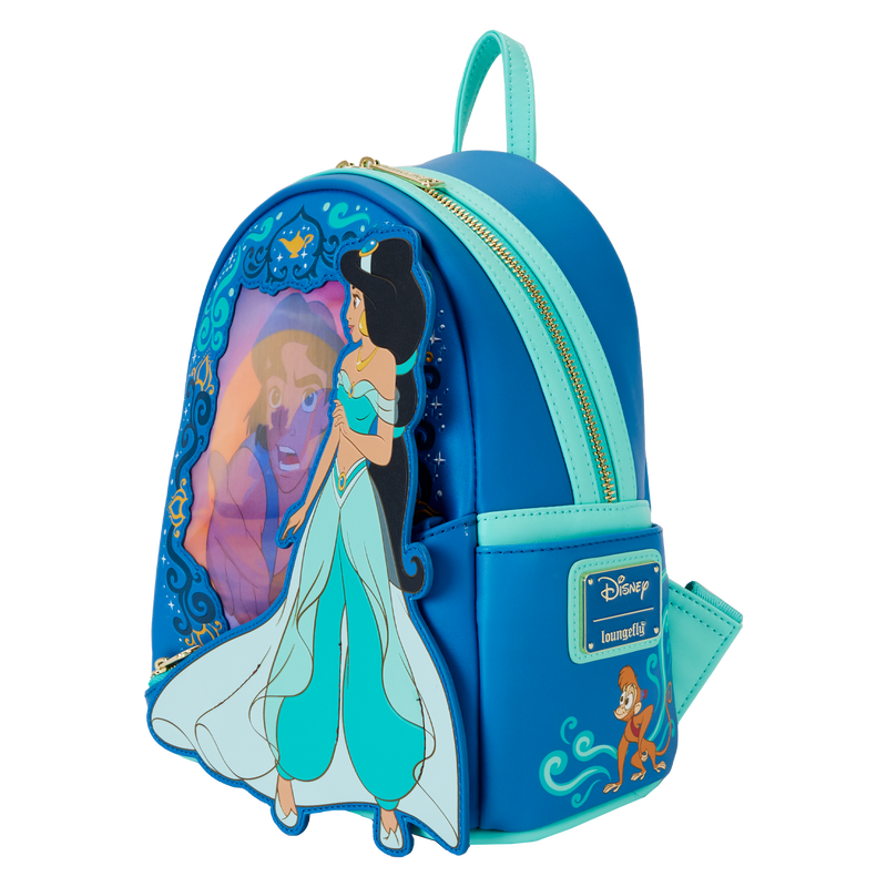 Loungefly Disney Jasmin and Aladdin Lenticular Mini Backpack Collector's Outpost